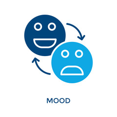 Obraz premium Mood Icon Dual Tone Style. Vector Illustration For Graphic Design