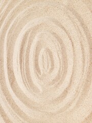 Naklejka premium Zen Zeichen im Sand zum Meditieren