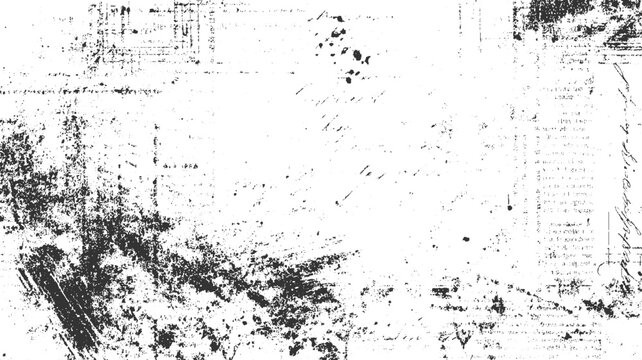 Black ink splotches and scribbled text on aged parchment background grunge texture paper vintage distressed