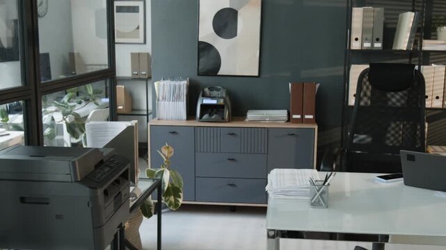 modern industrial factory interior with machines and kitchen workspace equipment