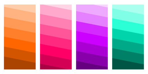 Fototapeta premium Abstract Gradient Background Set Colorful Modern Design Template