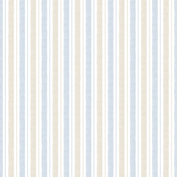 Soft blue beige vertical stripe seamless pattern
