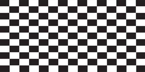 Fototapeta premium white and black checkered pattern, Checkerboard seamless pattern.