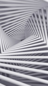 Abstract geometric background, vertical 4k seamless loop 3d animation