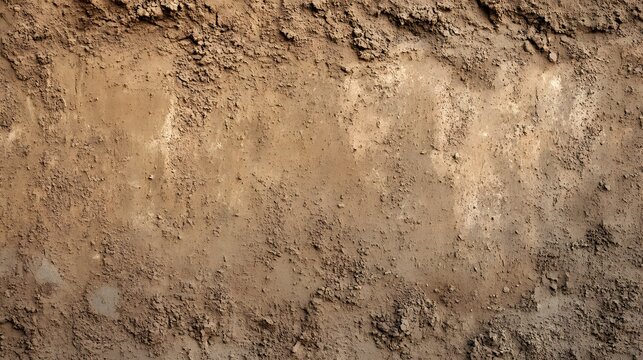 Close-up view of rich brown earth reveals a textured surface perfect for agricultural backgrounds or depicting soil conditions in natural environments.