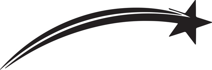 A black star with a trail © Redwan Ahmed Marjan