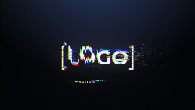 Glitch Logo Reveal