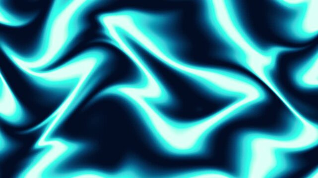 Cyan abstract fluid ripples with glowing highlights and dark blue shadows in a viscous liquid simulation representing professional growth and creative digital transformation