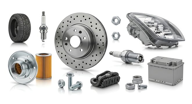 Automotive Parts Collection - Tires, Brakes, and Accessories.