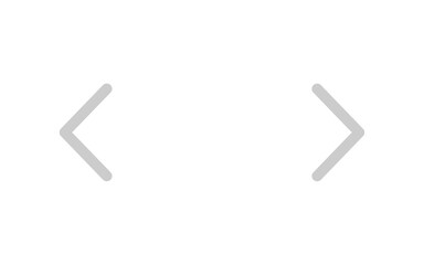 Obraz premium grey left and right move scroll arrow sign png
