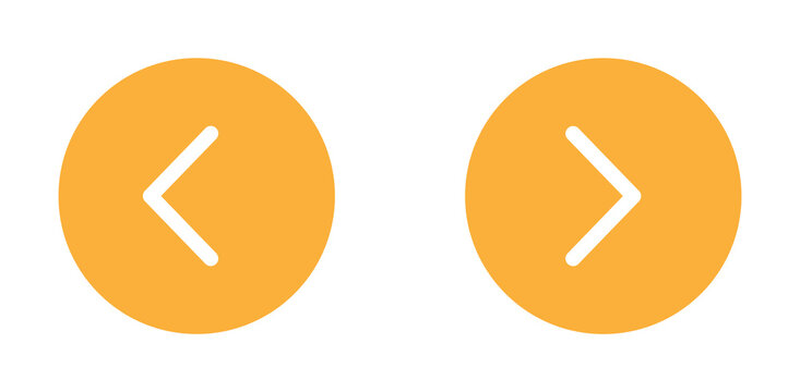 left and right arrow symbol back forward icon for web app website smartphone scrolling