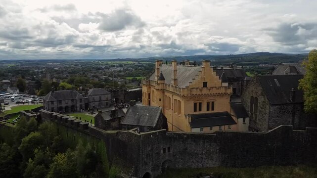 Aerial Edinburgh Gothic Architecture Castles and Historic Kirkyards