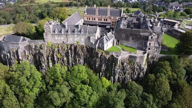 Aerial Edinburgh Gothic Architecture Castles and Historic Kirkyards