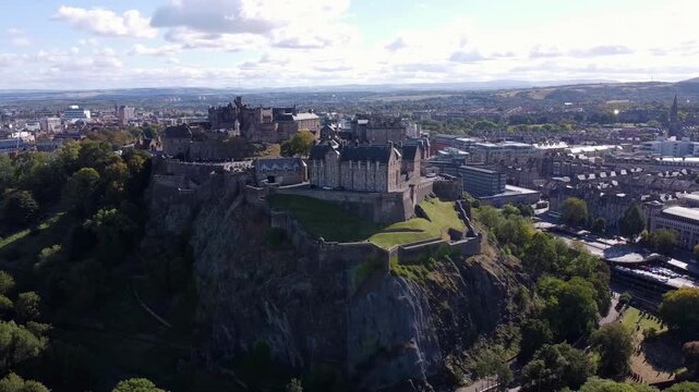 Aerial Edinburgh Gothic Architecture Castles and Historic Kirkyards