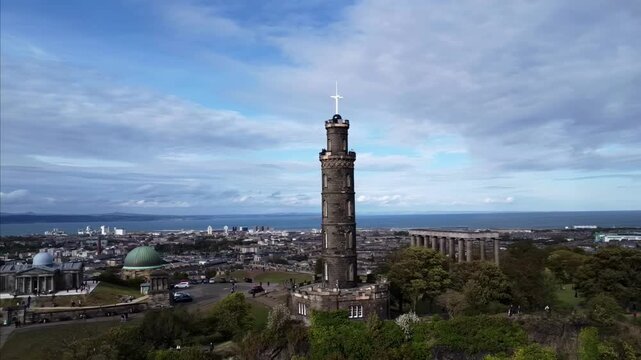 Aerial Edinburgh Gothic Architecture Castles and Historic Kirkyards