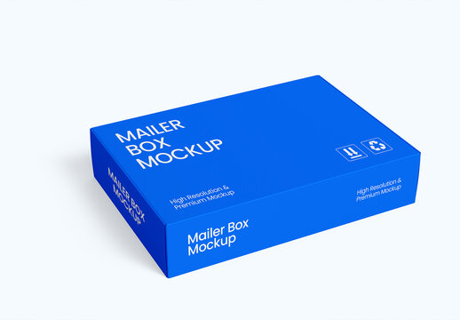 Shipping Mailer Box Mockup