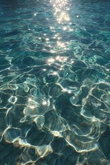 Fototapeta premium Sunlight dances on rippling water