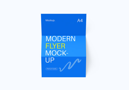 Modern Tri-Fold Flyer Mockup