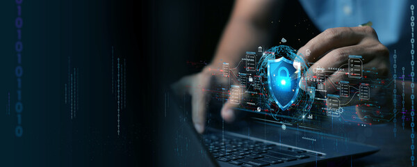 cyber security concept, Login, User, identification information security and encryption, secure Internet access, cybersecurity, secure access to user's personal information, © Samia