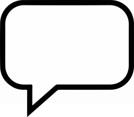 Fototapeta premium Speech bubble icon representing communication and dialogue.