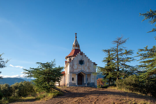 Sant Antoni del Tossal chapel was built in the early 20th century and has become a popular tourist attraction near Seu d Urgell town, in the province of Girona, Catalonia, Spain
