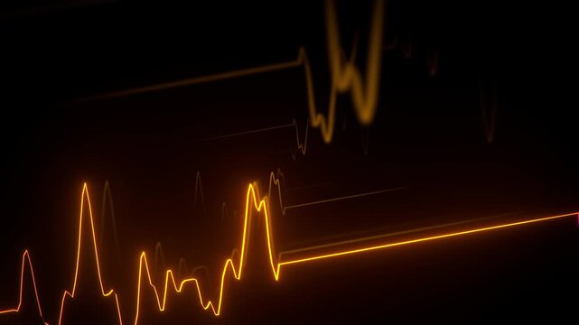 luminous line chart for market trends and volatility in financial business markets, success, analysis, stock prices, trading, business, risk management,  broker, investment, trading, value, ECG, gold