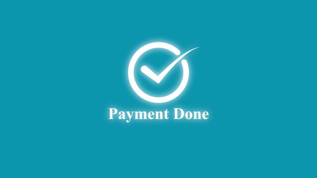 Payment done mark icon animation. Approval, success, agreement motion graphics. tick sign accepts select confirm 4k video footage. Animated check box circle sign symbol video.
