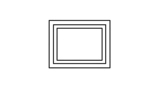 Simple rectangle shape design element.