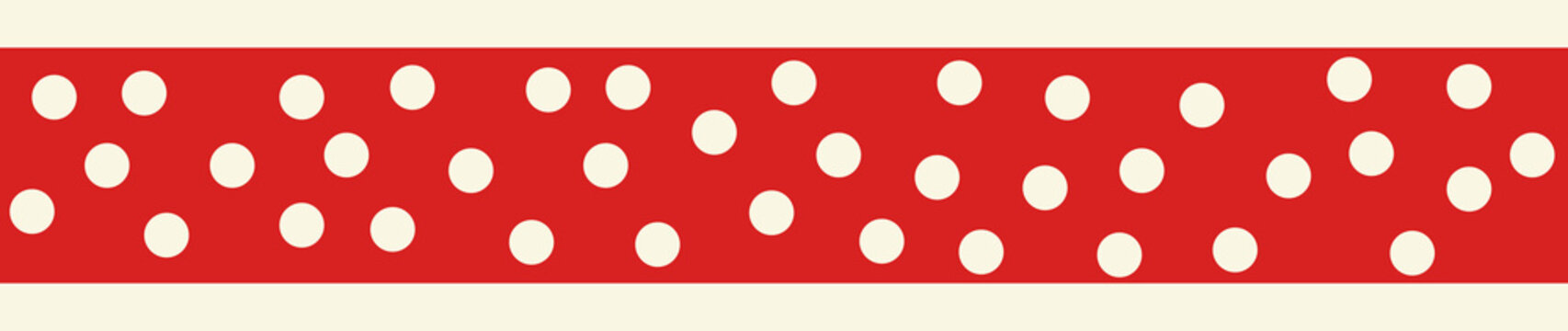 retro polka dot border