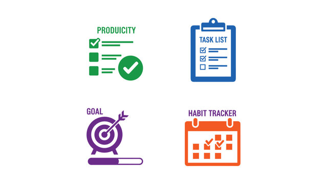 Four key components of project management and habit tracking