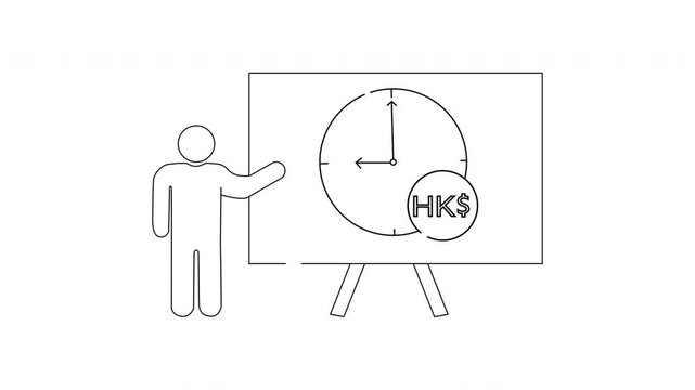Time is Money - A Visual Representation of Hong Kong Dollars.