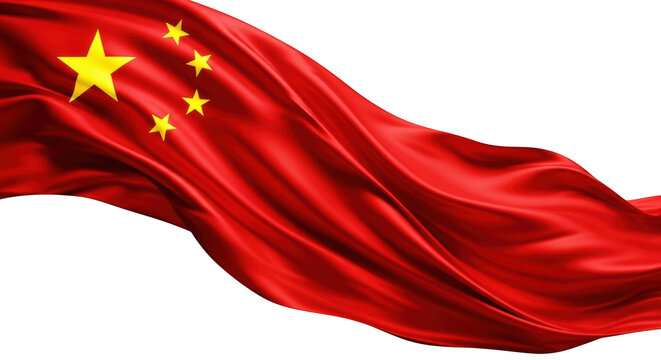 waving flag of china