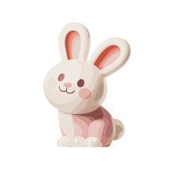 Obraz premium A cute illustration of a charming little bunny.