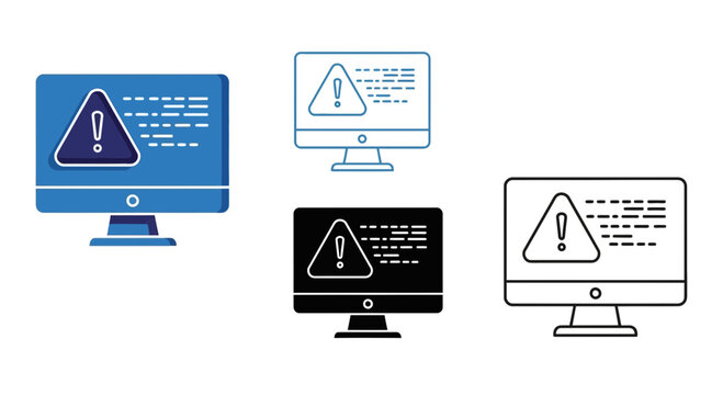 computer error warning signs