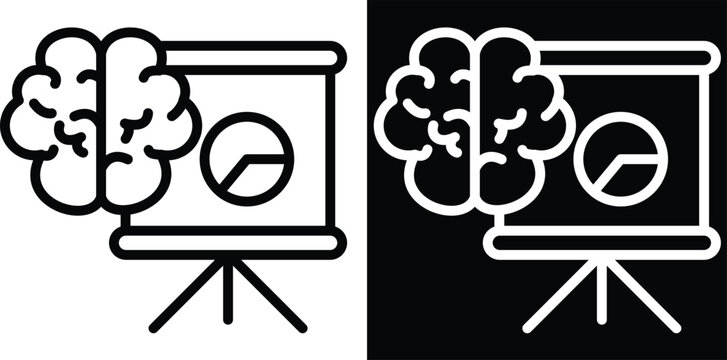 interpretation Two-tone version in black and white background