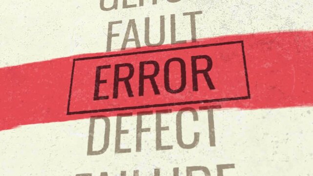 Error 3D Scrolling Title Animation