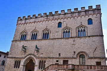 Fototapeta premium Perugia, il palazzo dei Priori, Italia