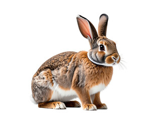Fototapeta premium Cartoon firefly-inspired bunny illustration with soft fur texture and warm tones