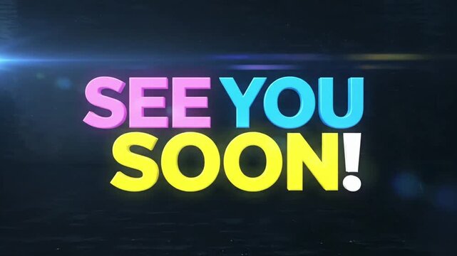 Colorful kinetic type banner says see you soon for VSRExport project ending