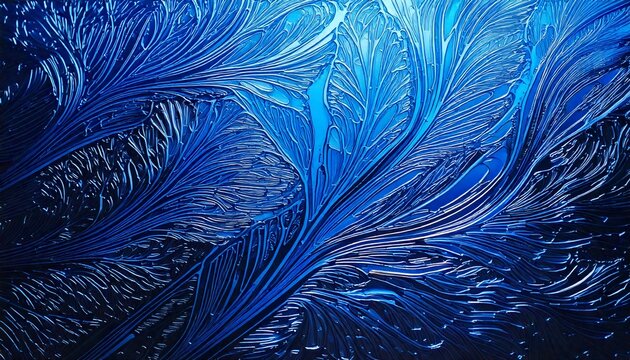 Digital organic patterns on metallic texture