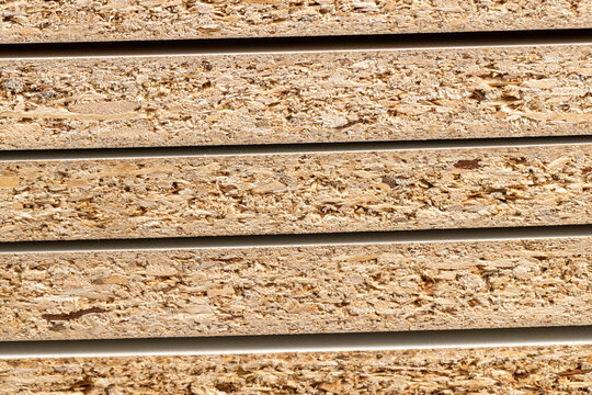 chipboard plate materials from a large amount of sawdust joined together, copy space