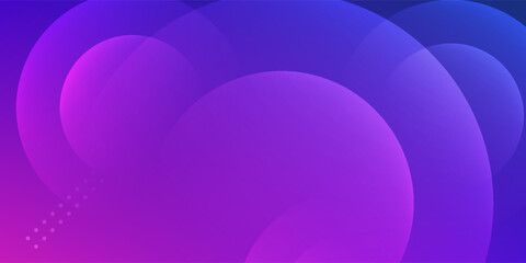 Obraz premium Abstract Purple and Blue Layered Circle Gradient Background