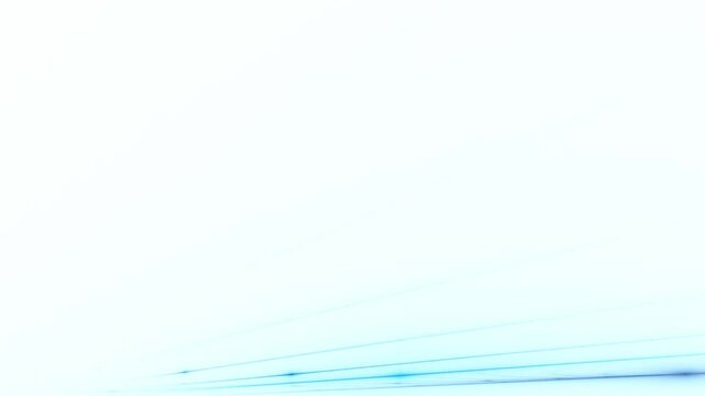 glowing data transmission via fiber optic cable for internet broadband expansion, FTTH, digitization, download, upload, streaming, telecommunications, network, connection, technology, blue, white