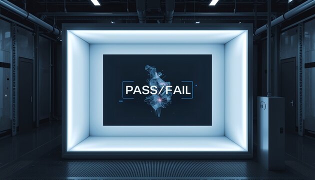 Quality control booth, automated vision system, Industrial workstation for optical inspection, product quality