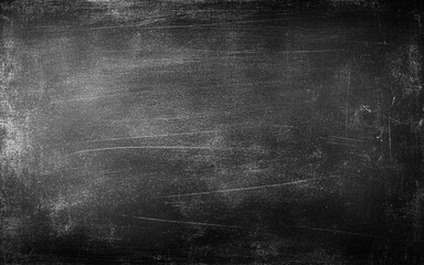 Obraz premium Chalk rubbed out on blackboard background. template for learning board concept.