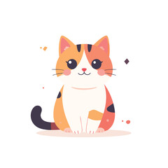 Fototapeta premium cute cat vector design for pet care