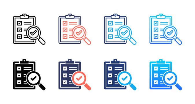 Compliance Checks icon sheet multiple style collection