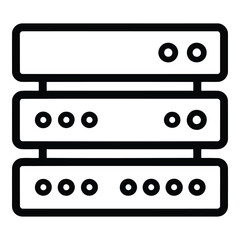 Fototapeta premium Stack of computer server hardware.