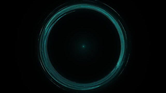 rotating green circle on a dark background, round, frame, center, dynamic visualization for creative projects and energetic designs, highlight, important, encircling
