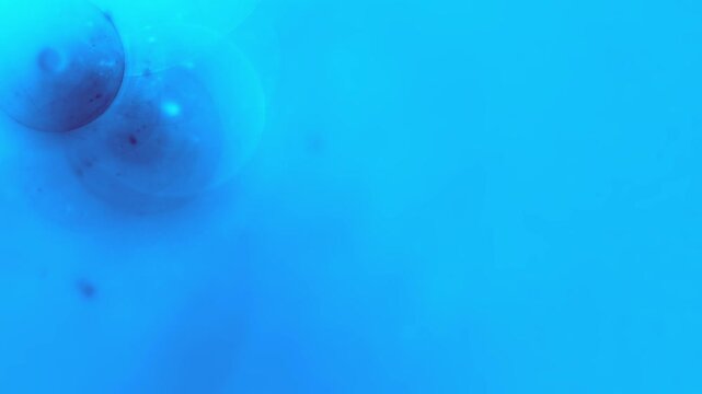 spherical molecular microscopic cell structure -  research, science, biology, microscope effect, molecules, medicine, laboratory, immunology, bokeh, background, depth of field, blue

